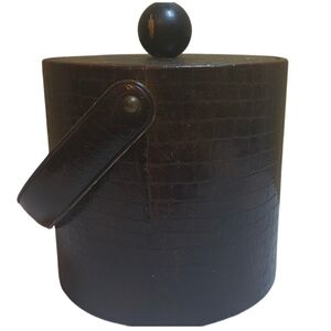 Vintage Croc-Embossed Ice Bucket